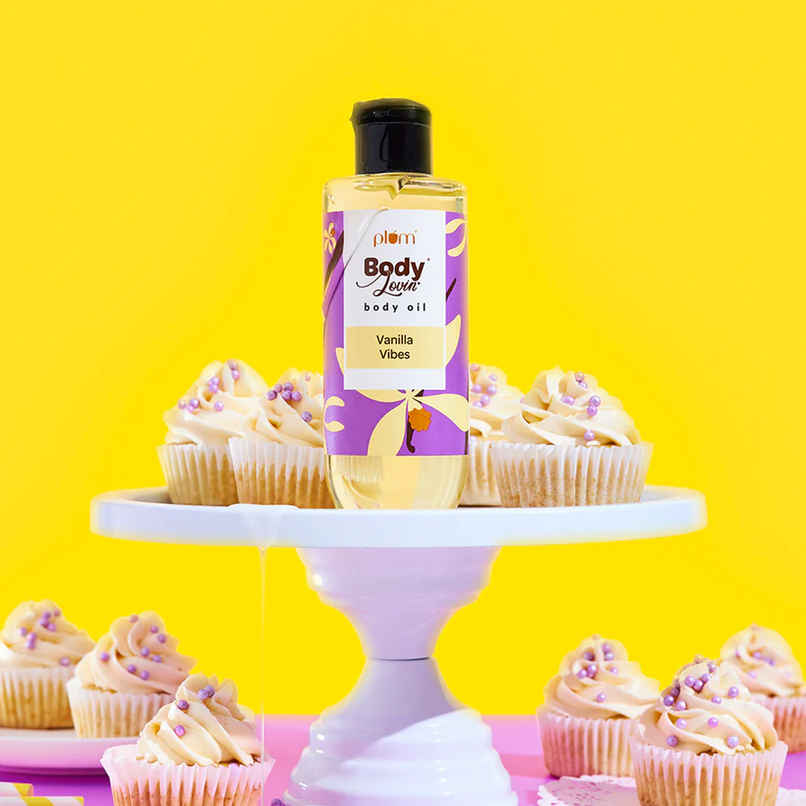 Plum Bodylovin Vanilla Vibes Body Oil Normal To Dry Skin Deep Moisturization Instant Glow