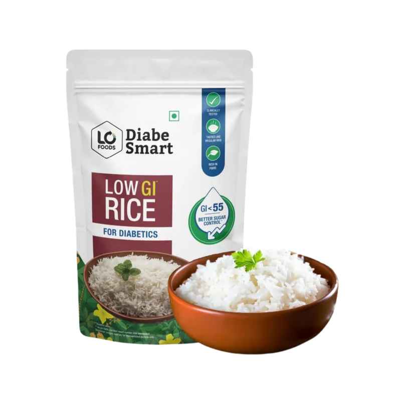 DiabeSmart Low GI Rice - Sona Masoori Diabetic Care White Rice for Sugar Control
