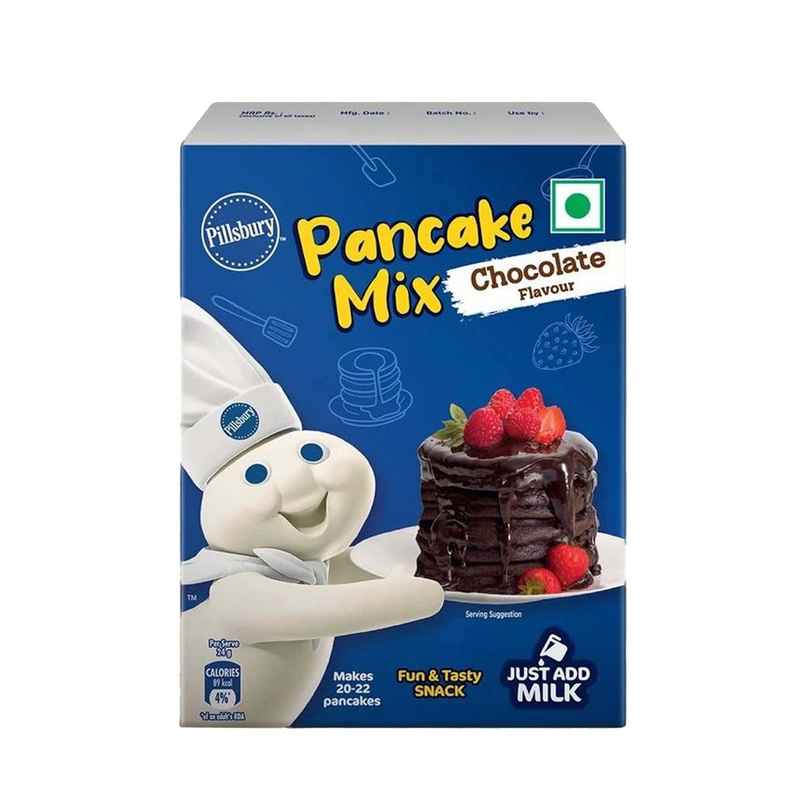 Pillsbury Chocolate Flavour Pancake Mix 2-Minute Pancake Mix For Kids | No-Preservatives