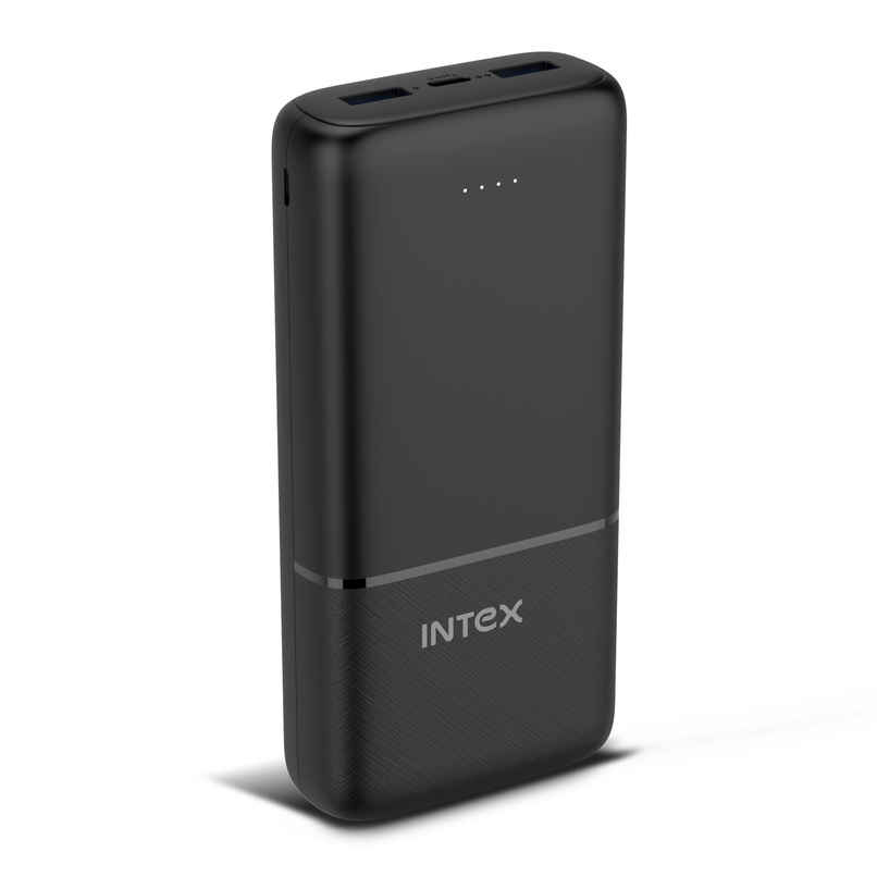 Intex 20000 mAh 12 W Power Bank (Smokey Black, Lithium Polymer)