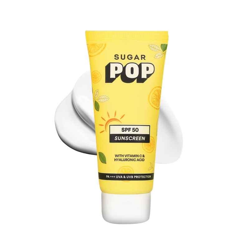SUGAR POP SPF 50 Sunscreen With Vitamin C And Hyaluronic Acid SUGAR POP SPF 50 Sunscreen With Vitamin C And Hyaluronic Acid