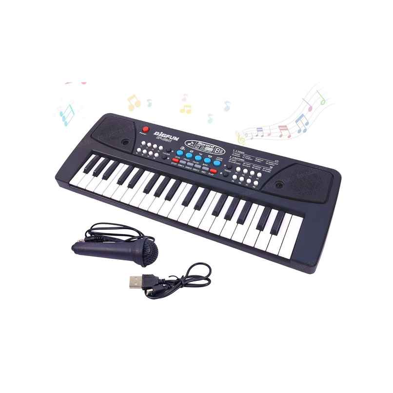 Toyshine 37 Key Piano Keyboard Toy for Kids DC Power Option + Recording + Microphone- New