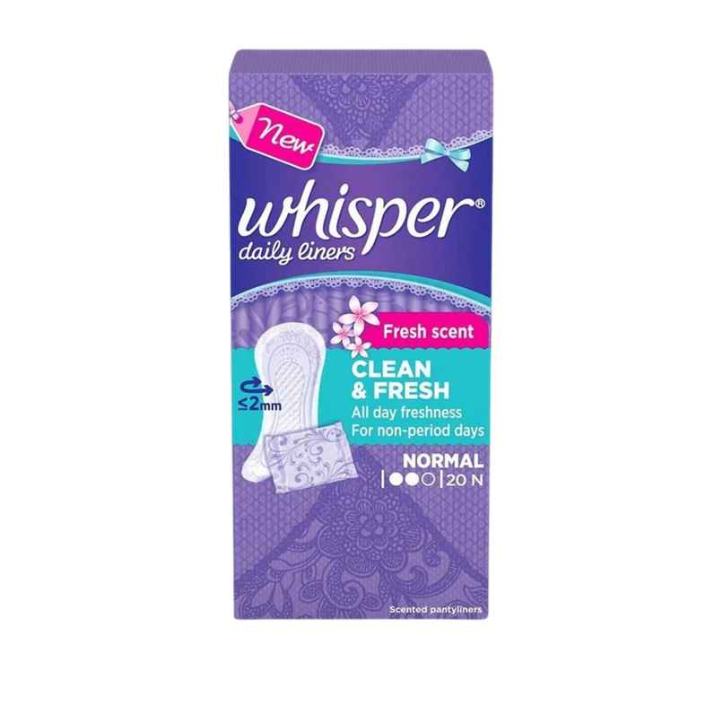 Whisper Daily Liners Clean and Fresh