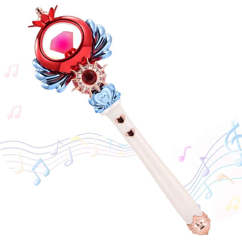 Toyshine Princess Fairy Magic Wand Moon Styling Stick Flashing Toy With Music Light For Kids - M Toyshine Princess Fairy Magic Wand Moon Styling Stick Flashing Toy With Music Light For Kids - M