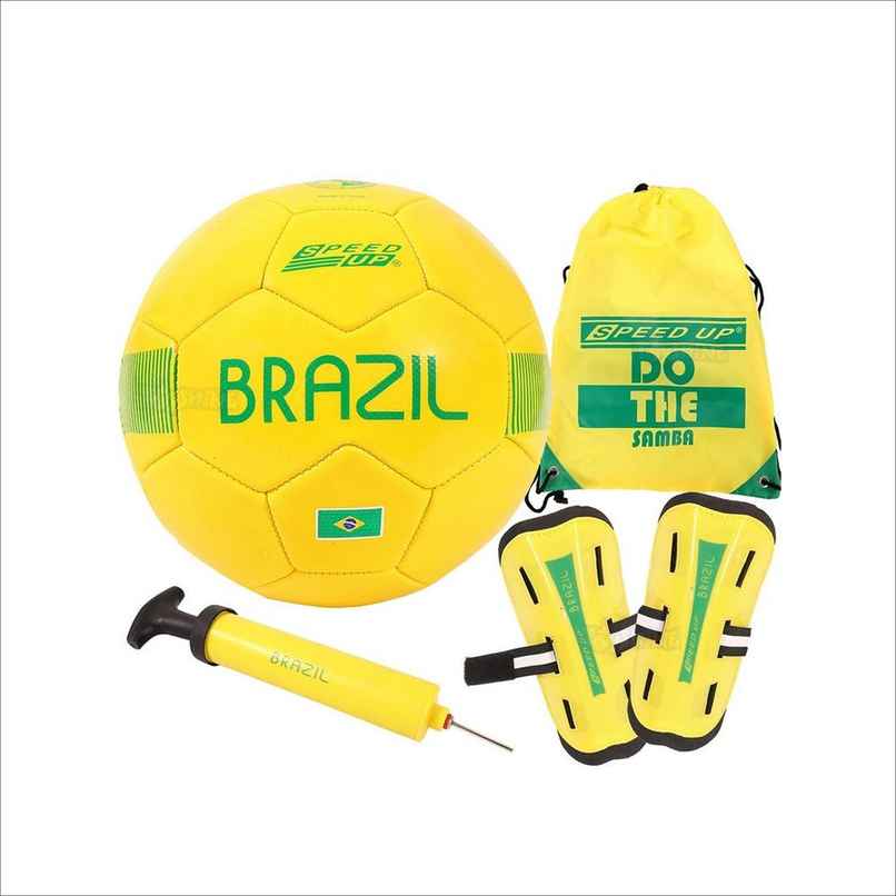 Toyshine 4 In 1 Football Combo Set Toy Gift For Kids 1 Football, 1 Pair Shin Guard, 1 Pump, 1 Bag Toyshine 4 In 1 Football Combo Set Toy Gift For Kids 1 Football, 1 Pair Shin Guard, 1 Pump, 1 Bag