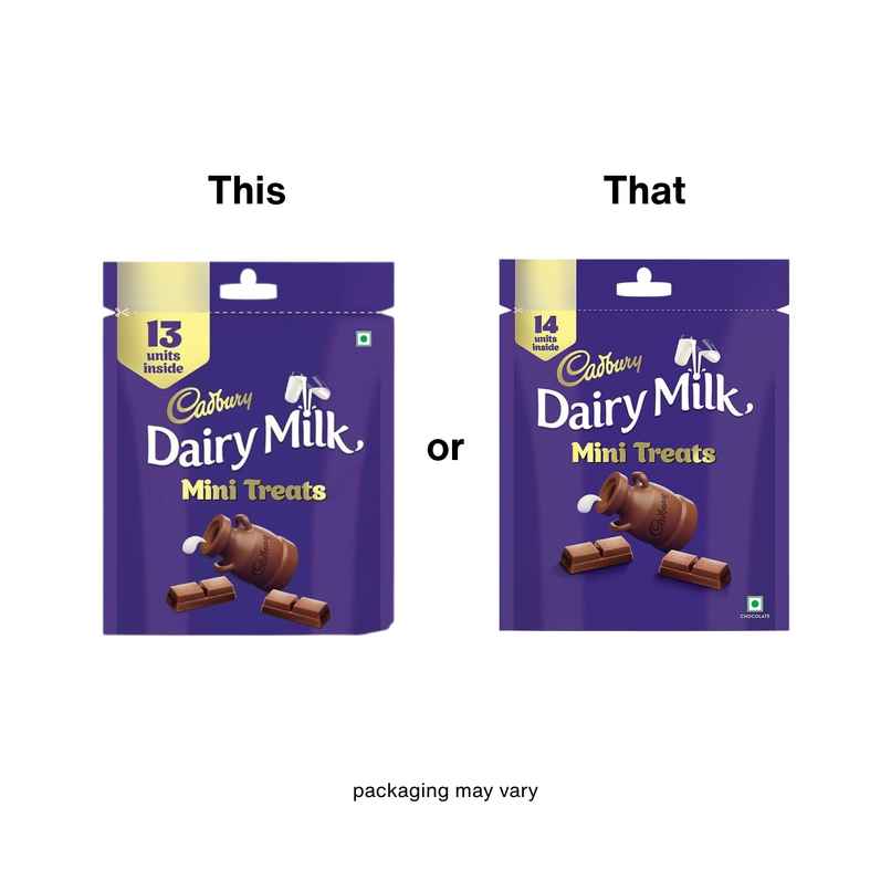 Cadbury Dairy Milk Mini Treats Chocolate Pack