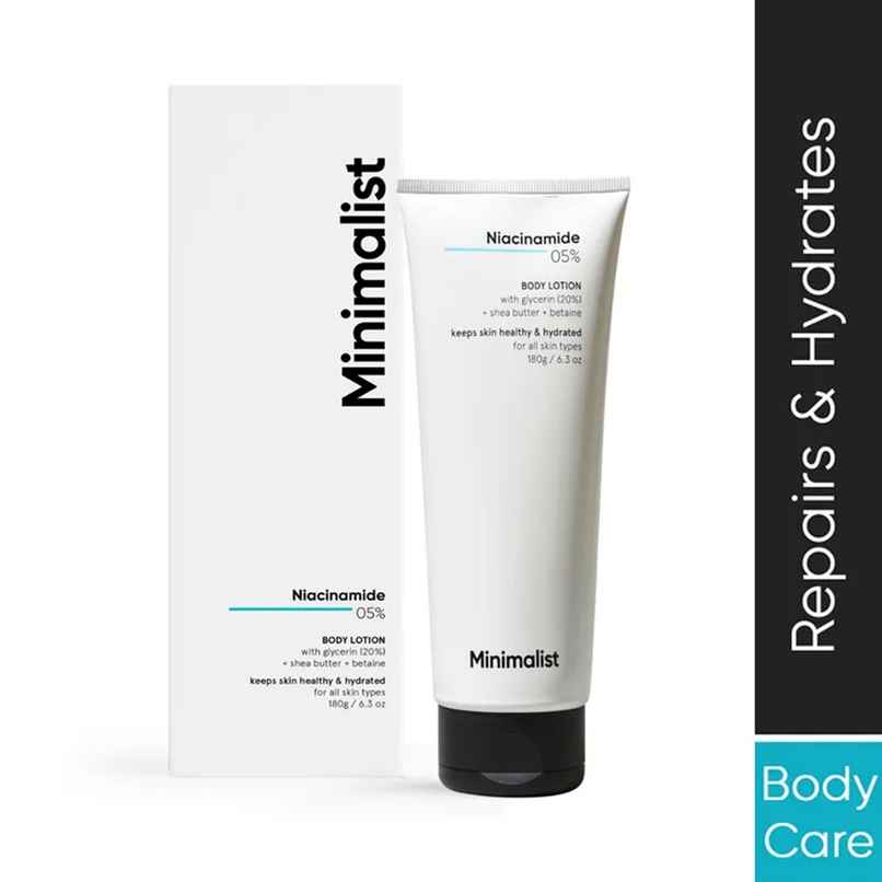 Minimalist 5% Niacinamide With Shea Butter Body Lotion Boosted With Actives That Repairs & Hydrates Skin