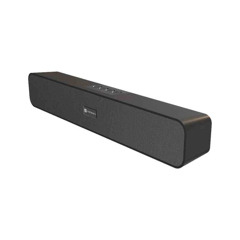 Portronics Decibel 24, Wireless Stereo Soundbar - Black