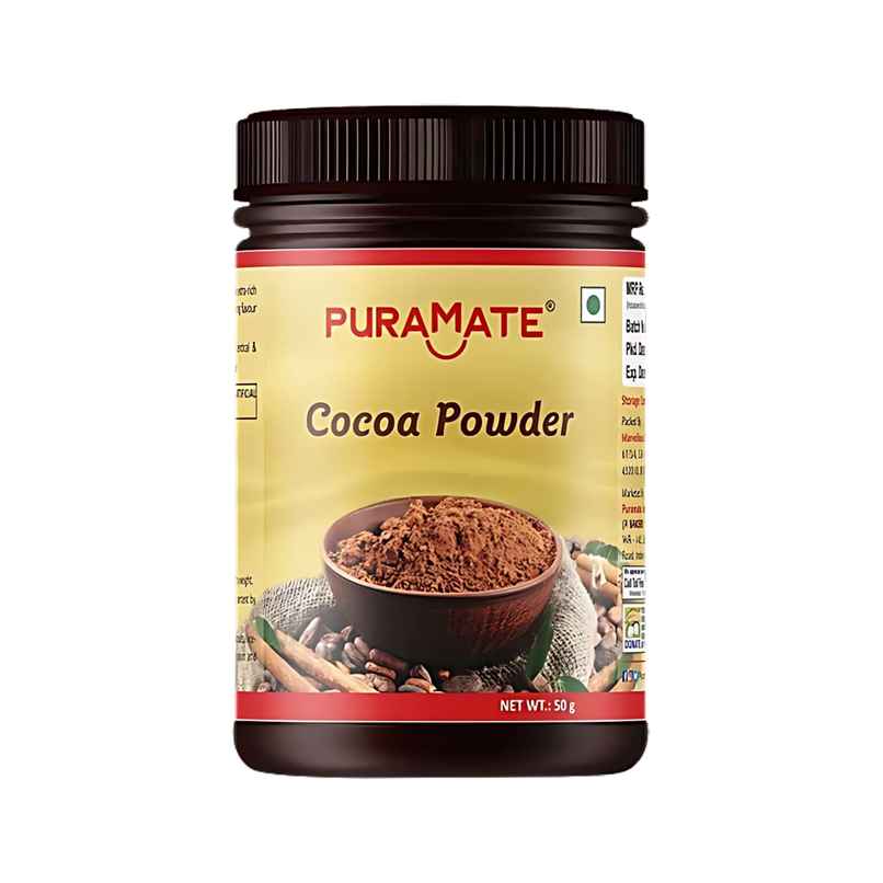 Puramate Cocoa Powder | Bottle | Rich & Smooth