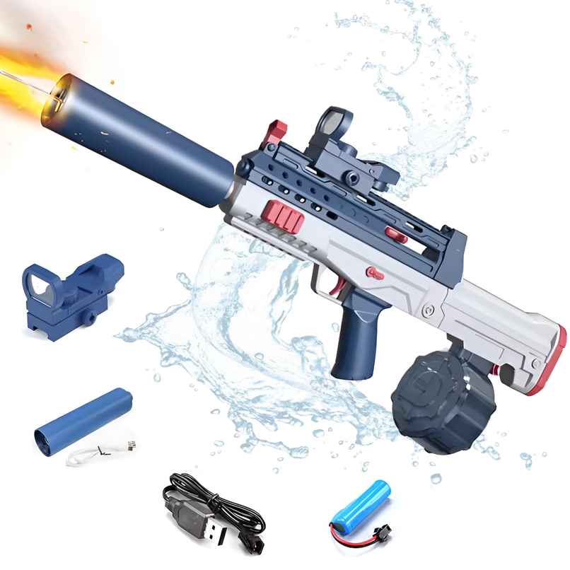 Toyshine Snipper Design Electric Holi Water Gun Toy with Automatic Water Absorption Function Toyshine Snipper Design Electric Holi Water Gun Toy with Automatic Water Absorption Function