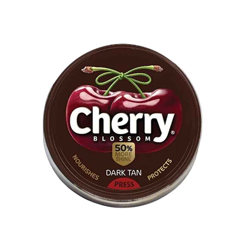 Cherry Blossom Dark Tan Wax Shoe Polish Leather Shoe Shiner