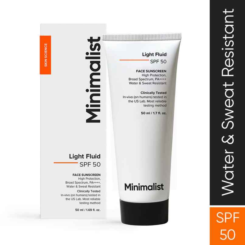 Minimalist Light Fluid SPF 50 Face Sunscreen Minimalist Light Fluid SPF 50 Face Sunscreen