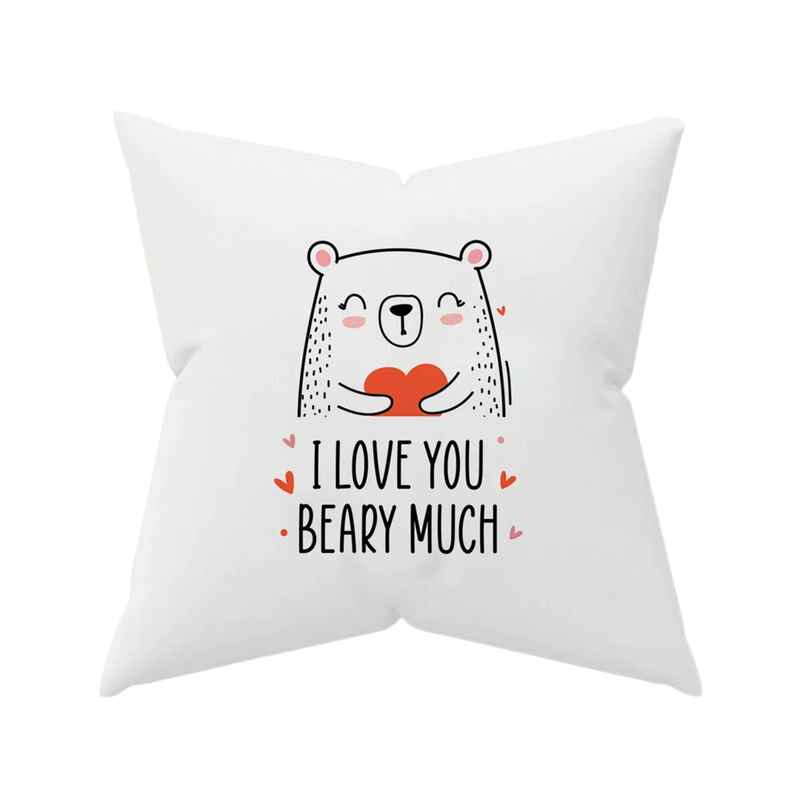 Oye Happy Beary Cute Cushion Cover