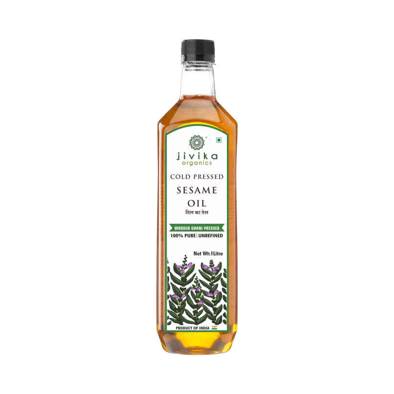 Jivika Natural Sesame (Til-Gingelly) Cold Pressed Oil | Healthy Cooking Oil Jivika Natural Sesame (Til-Gingelly) Cold Pressed Oil | Healthy Cooking Oil