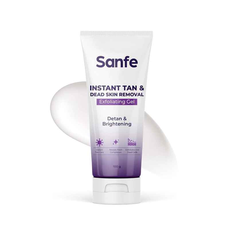 Sanfe Instant Tan & Dead Skin Removal Exfoliating Gel Smooth & Bright Skin