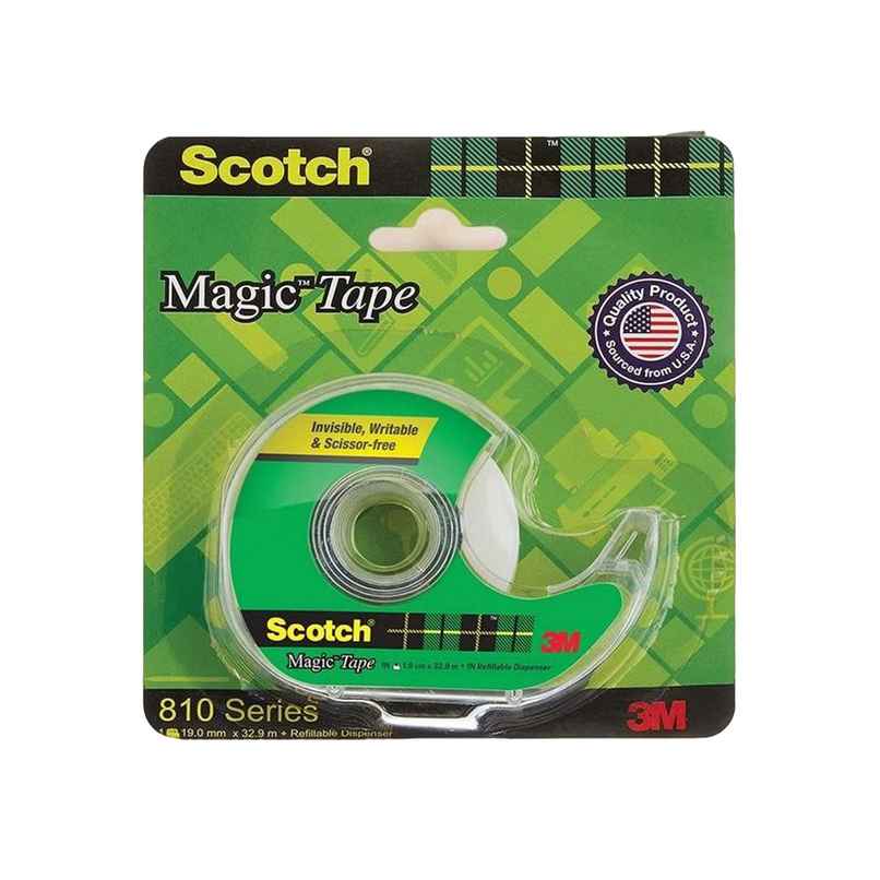 Scotch 810D Magic Tape - Paper Transparent Tape | 1.9 cm x 32.9 m