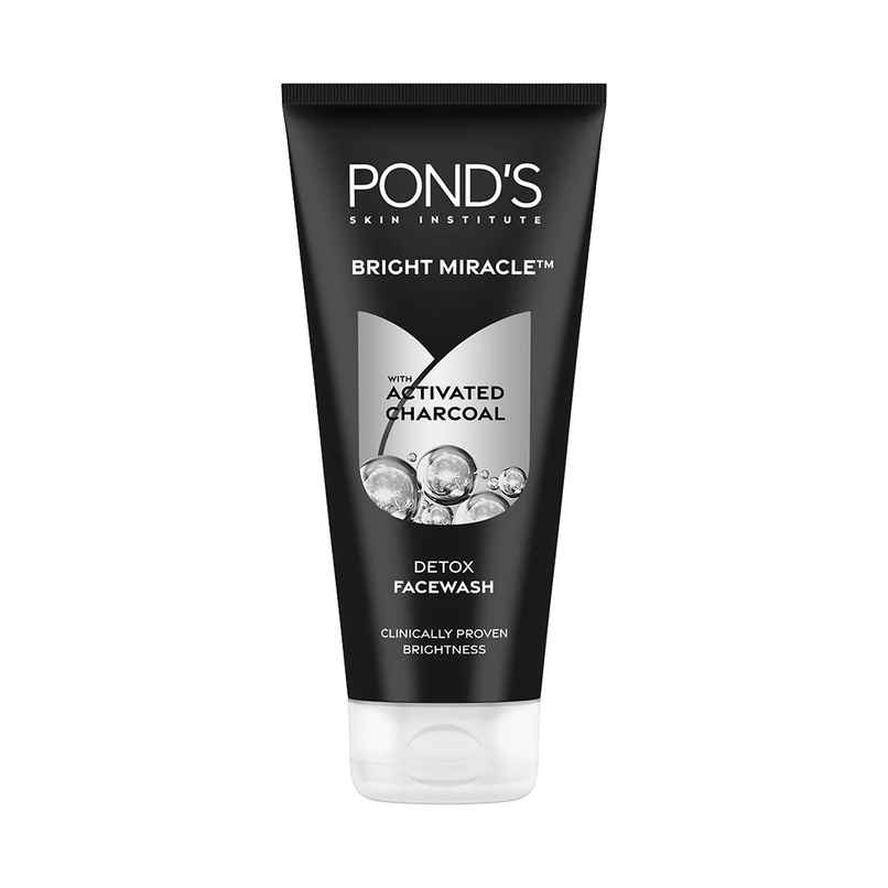 Pond's Bright Miracle Detox Facewash With 10X Power Of Charcoal