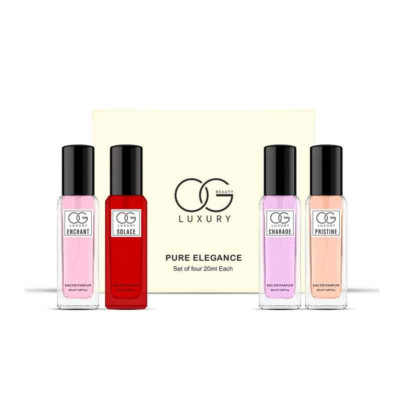 Og Beauty Luxury Pure Elegance Eau De Parfum | Pack of 4 for Women Og Beauty Luxury Pure Elegance Eau De Parfum | Pack of 4 for Women