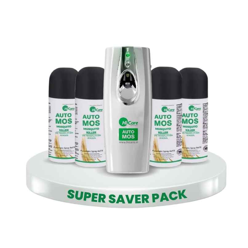 Hicare Automos Mosquito Repellent Machine with Refill (Super Saver Pack)