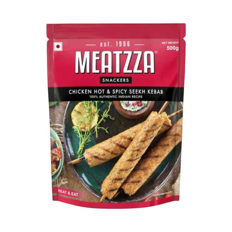 Meatzza Chicken Seekh Kebab Hot & Spicy