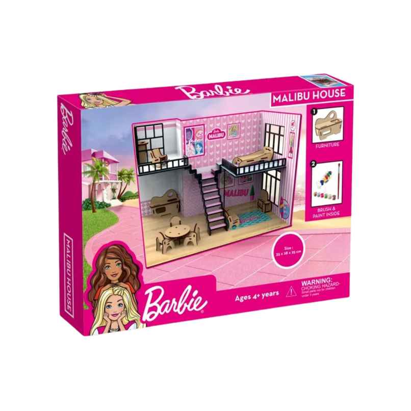 Barbie Malibu Dollhouse with painting colors Barbie Malibu Dollhouse with painting colors