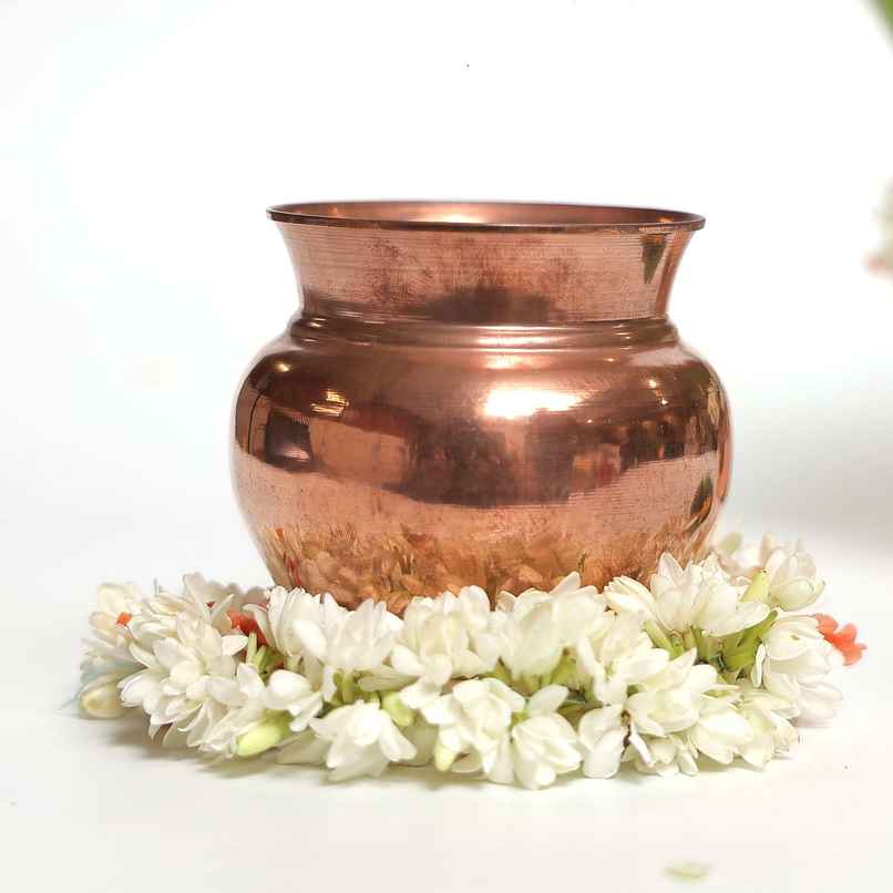 Copper Kalash For Pooja | 300 ml | Svasti