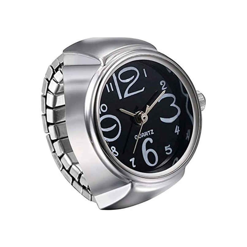 YouBella Finger Ring Watch Alloy Silver Plated Ring for Girls/Women & Boys/Men (YBRG - 20105)