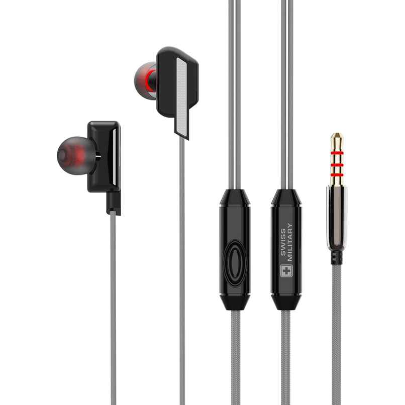 Swiss Military Audio Earphone Sm Reverb Grey