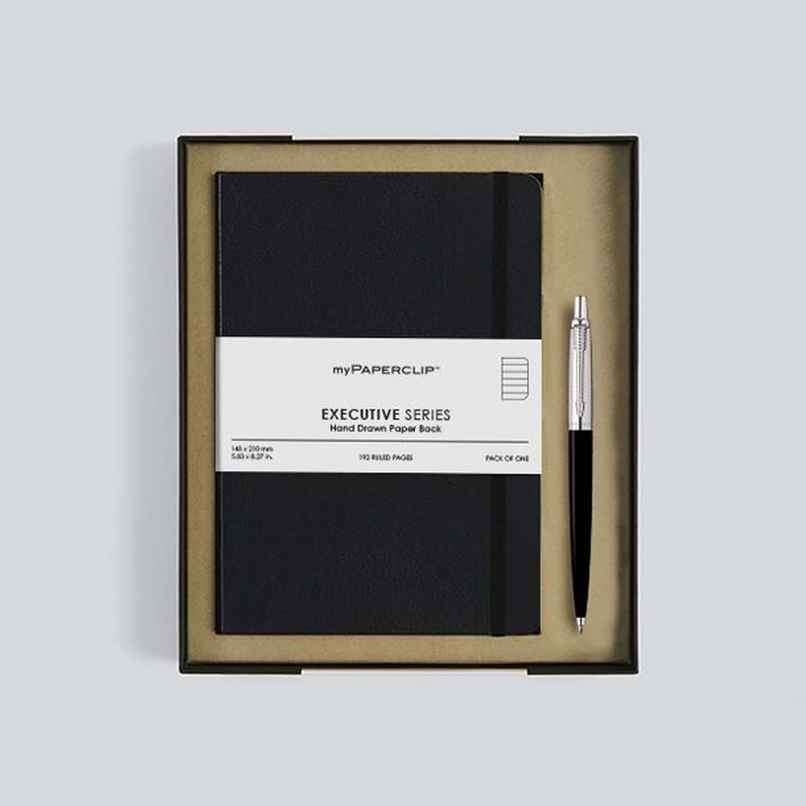 myPAPERCLIP X Parker Gift Set Executive Series Notebook + Parker Jotter Pen Parker Nbset myPAPERCLIP X Parker Gift Set Executive Series Notebook + Parker Jotter Pen Parker Nbset