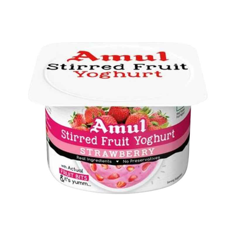 Amul Stirred Fruit Yoghurt- Strawberry