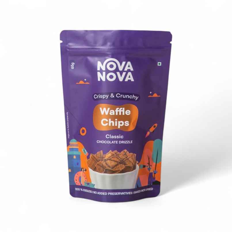 Nova Nova Waffle Chips- Classic Chocolate Drizzle
