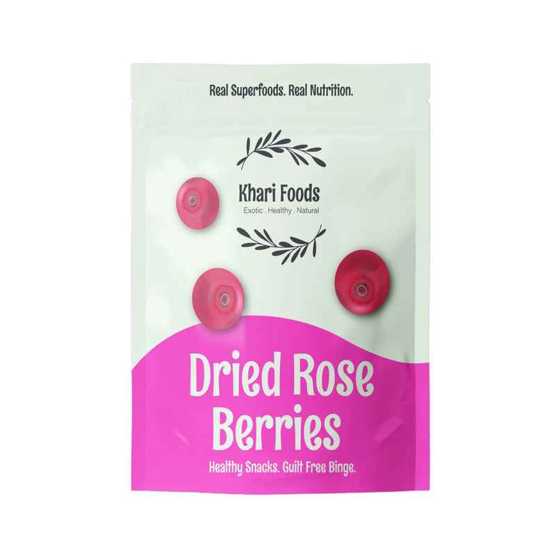 Khari Foods Dried Roseberries | On the go Snack | No Added Sugar Khari Foods Dried Roseberries | On the go Snack | No Added Sugar