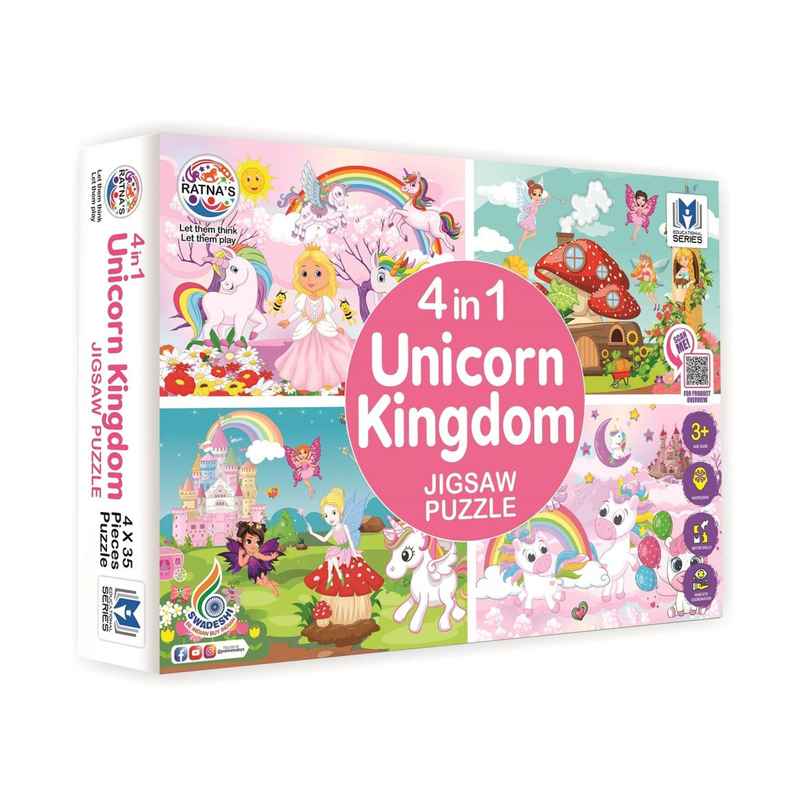 Ratna's 4In1 Unicorn Kingdom Jigsaw