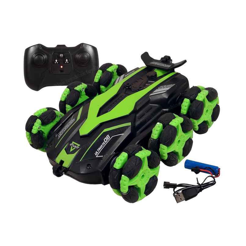 Toyshine 6 Wheels 360� Rotating Remote Control Stunt Car Swing Arm Off Road 2.4Ghz Assorted