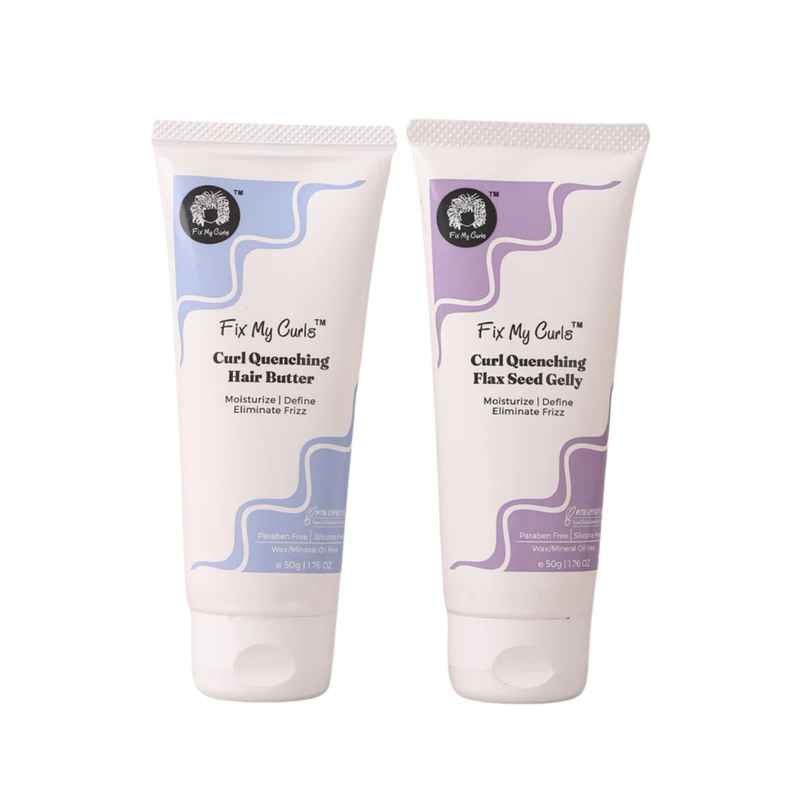 Fix My Curls Curl Quenching Moisture Styling Duo | For Curly, Wavy, Dry, Frizzy Hair, Frizz Control