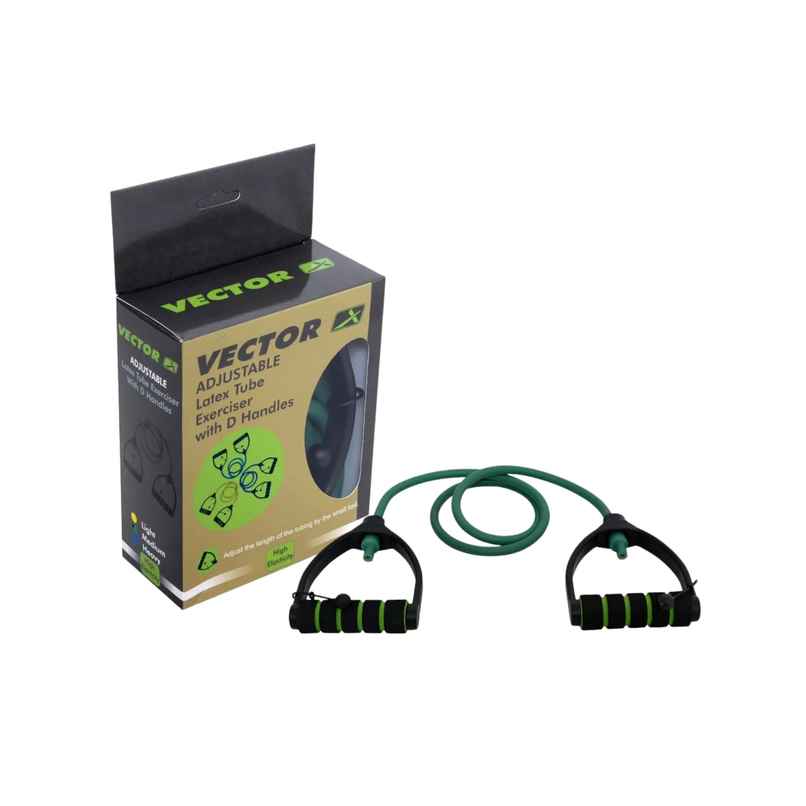 Vector X Jf-1100 Latex Medium Resistance Thera Tube | Green Vector X Jf-1100 Latex Medium Resistance Thera Tube | Green