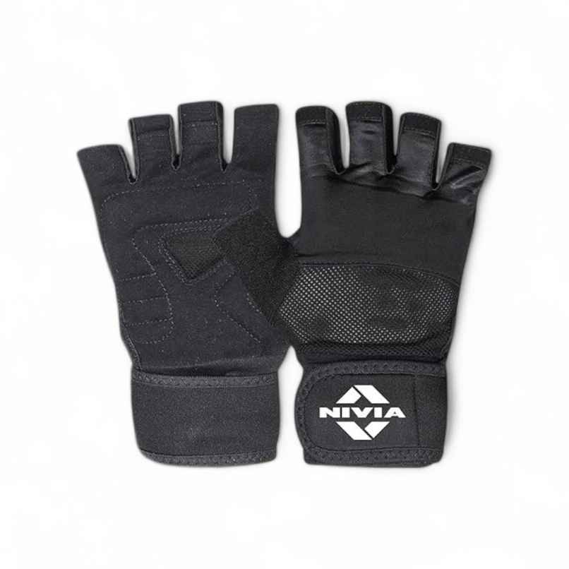 Nivia Enduro Cross Training Gloves | Medium Size | Black