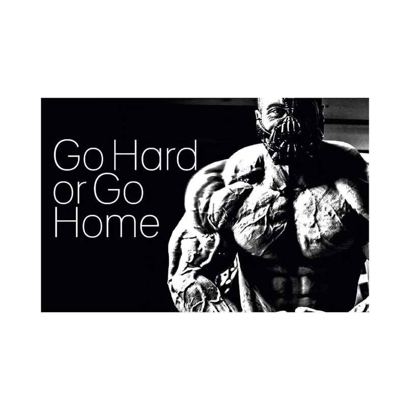 Paper Plane Design Motivational Gym Workout Posters For Wall | Size 12 x 18 Inch | D4