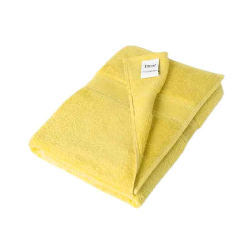 DDECOR Ecofriendly 70% Bamboo 30% Cotton Super Soft 650 GSM Solid Sustainable Bath Towel - Yellow DDECOR Ecofriendly 70% Bamboo 30% Cotton Super Soft 650 GSM Solid Sustainable Bath Towel - Yellow