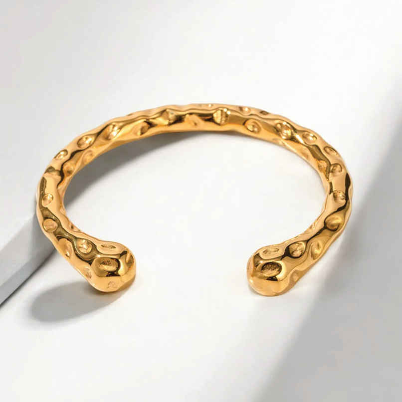 Just Lil Things Irregular Texture Gold Bracelets | Jltb0389