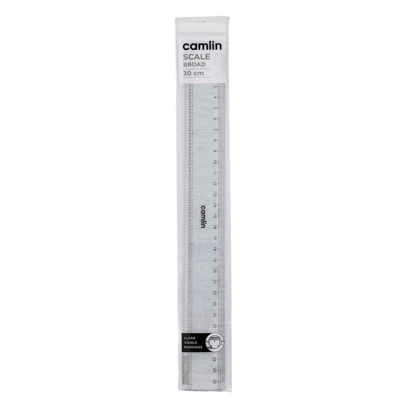 Camlin Exam Broad Plastic Scale Of 30 Cm
