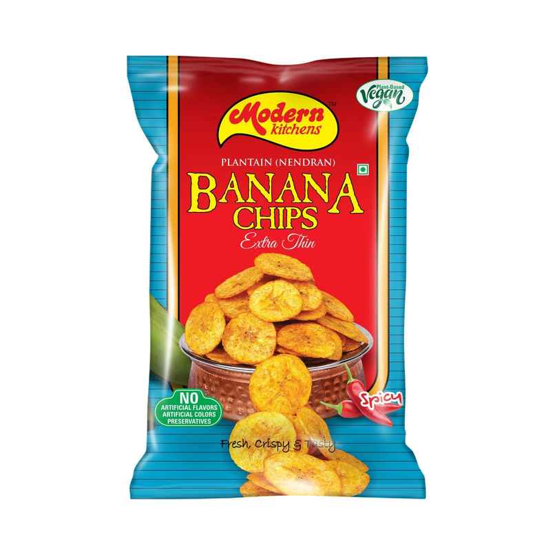 Modern Kitchens Banana Chips Spicy | Crispy & Tangy