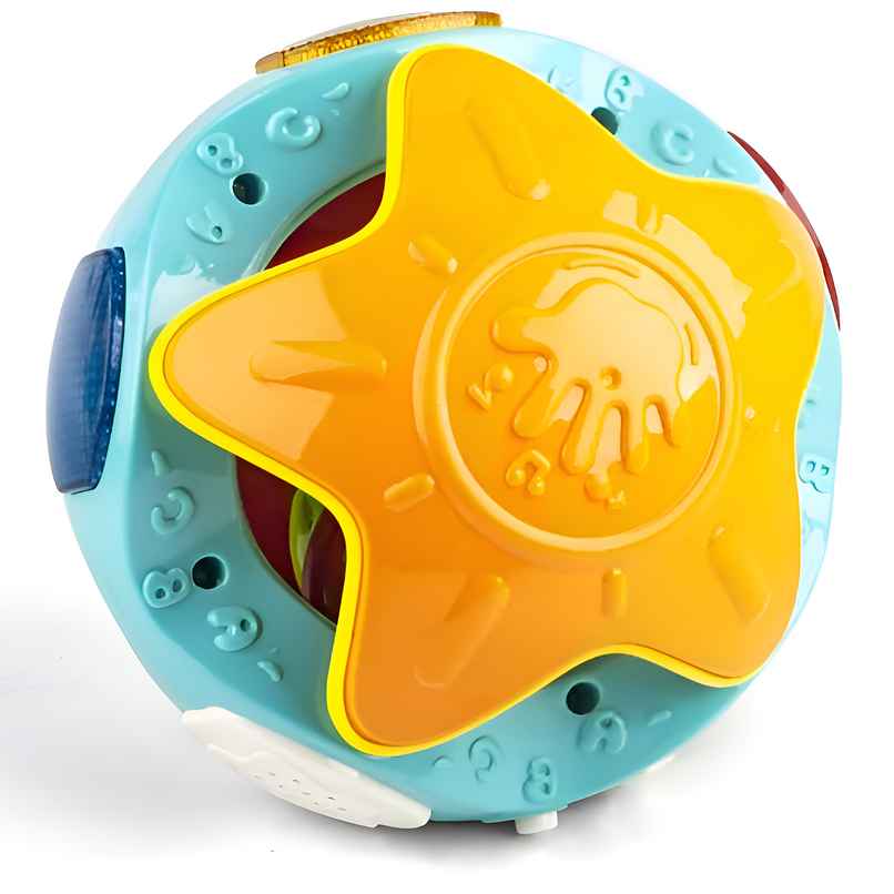 Toyshine Activity Ball Rattle Toy With Lights | For Babies Aged 6-12 Months