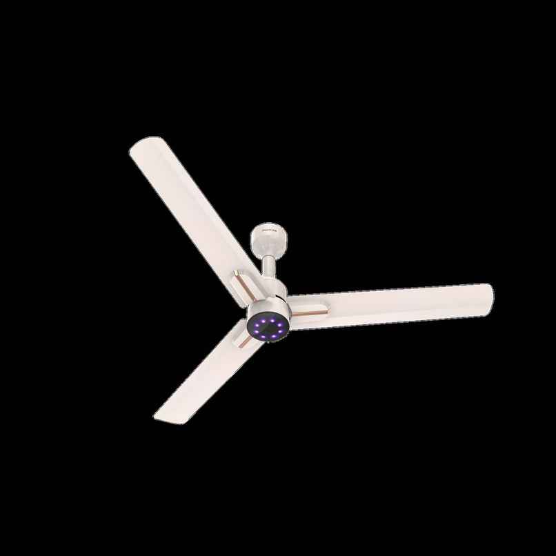 Polycab Wizzy Neo BLDC Ceiling fan, 1200mm, Remote Control, 5-Star, 6 Speed Setting, White Rosegold