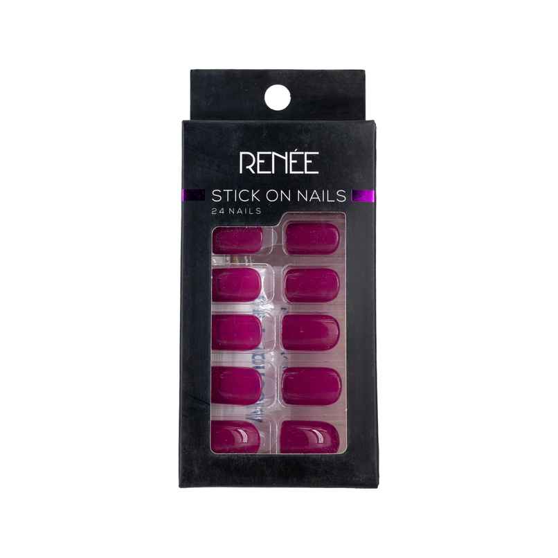 Renee Stick On Nails Bn 09| 24 Reusable Artificial Fake Nail Set