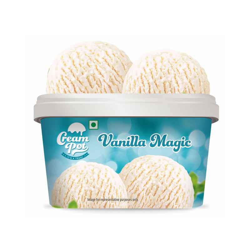 Cream Pot Vanilla Tub | Frozen Dessert Tub
