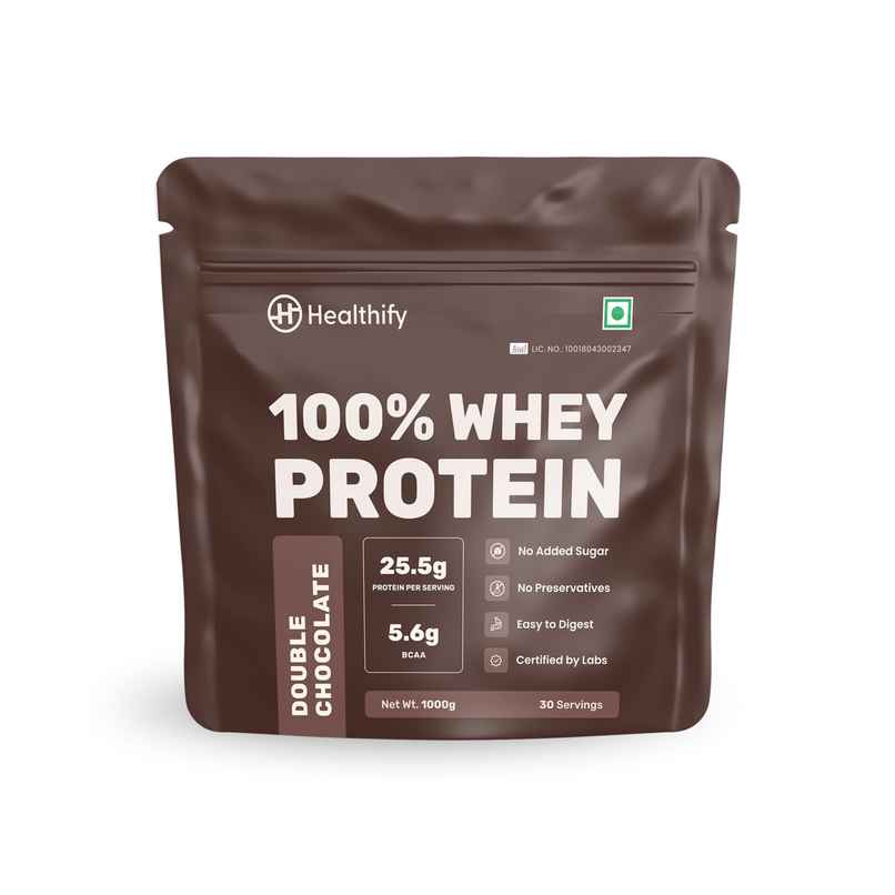 Healthifyme 100% Whey Protein Blend Double Chocolate