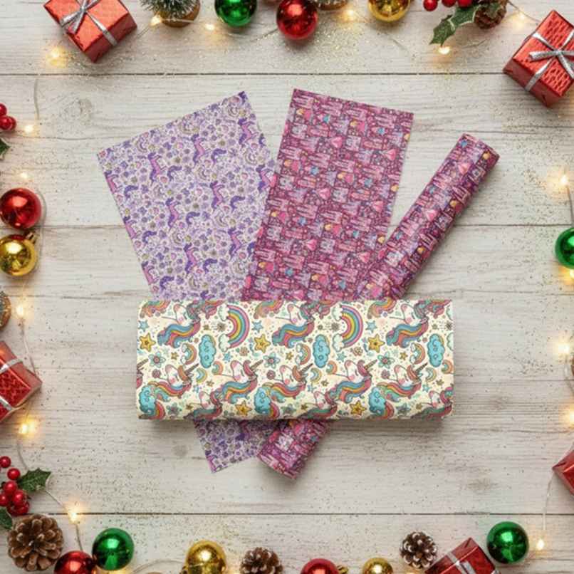 Itsy Bitsy Gift Wrapping Paper - Unicorn Universe 90 GSM - 27.75 x 19.29 in Itsy Bitsy Gift Wrapping Paper - Unicorn Universe 90 GSM - 27.75 x 19.29 in