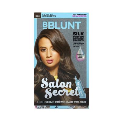 BBLUNT Salon Secret High Shine Creme Hair Colour Chocolate Dark Brown 3, No Ammonia BBLUNT Salon Secret High Shine Creme Hair Colour Chocolate Dark Brown 3, No Ammonia