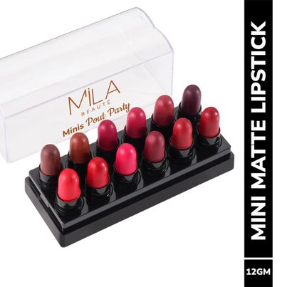 Mila Beaute Minis Pout Party Lipstick Fits All Pocket Set B